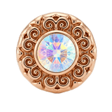 Round Elegance - 14K Gold Threadless/Threaded - piercing-zone.com