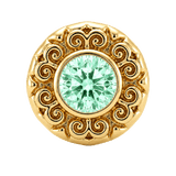 Round Elegance - 14K Gold Threadless/Threaded - piercing-zone.com