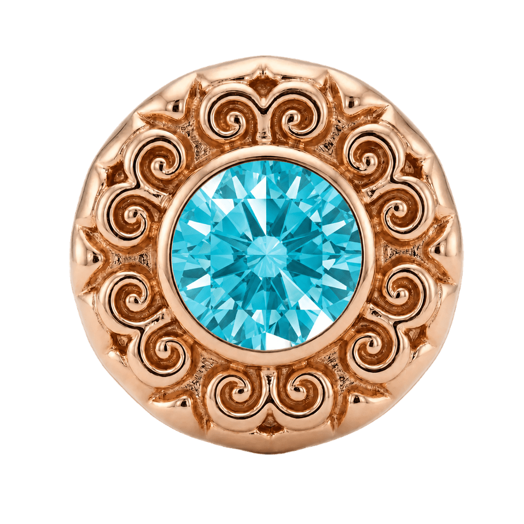 Round Elegance - 14K Gold Threadless/Threaded - piercing-zone.com