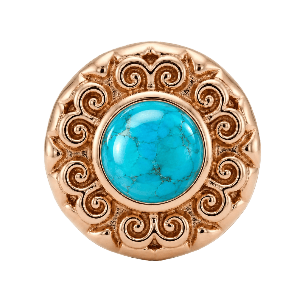 Round Elegance - 14K Gold Threadless/Threaded - piercing-zone.com
