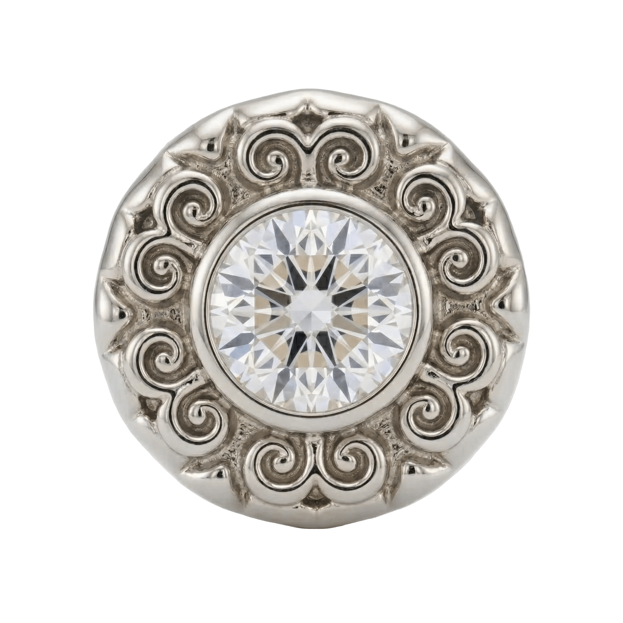 Round Elegance - 14K Gold Threadless/Threaded - piercing - zone.com