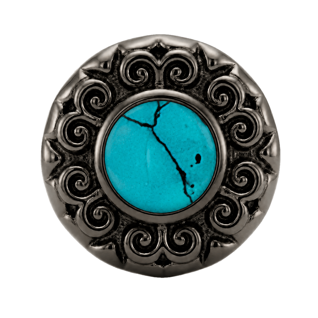 Round Elegance - 14K Gold Threadless/Threaded - piercing-zone.com