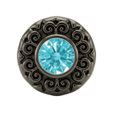 Round Elegance - 14K Gold Threadless/Threaded - piercing-zone.com