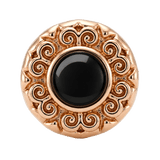 Round Elegance - 14K Gold Threadless/Threaded - piercing-zone.com