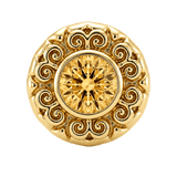 Round Elegance - 14K Gold Threadless/Threaded - piercing-zone.com