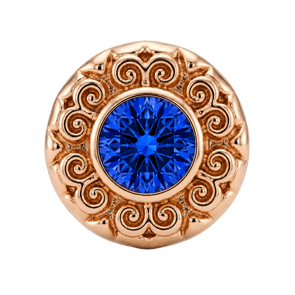 Round Elegance - 14K Gold Threadless/Threaded - piercing-zone.com