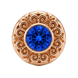 Round Elegance - 14K Gold Threadless/Threaded - piercing-zone.com