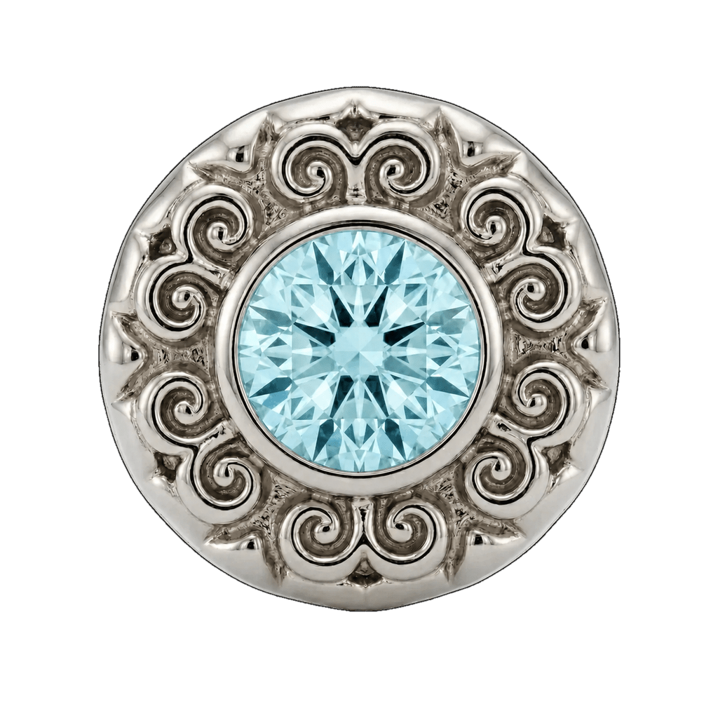 Round Elegance - 14K Gold Threadless/Threaded - piercing-zone.com