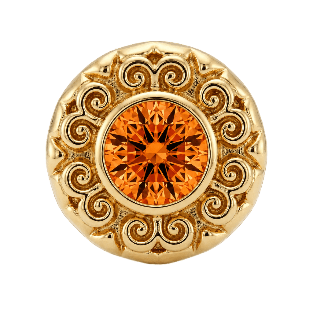 Round Elegance - 14K Gold Threadless/Threaded - piercing-zone.com