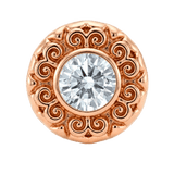 Round Elegance - 14K Gold Threadless/Threaded - piercing-zone.com