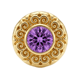Round Elegance - 14K Gold Threadless/Threaded - piercing-zone.com