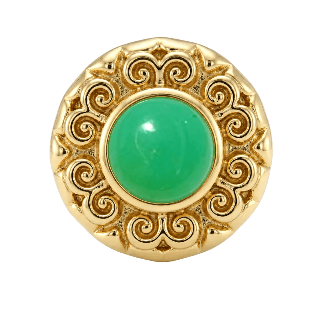 Round Elegance - 14K Gold Threadless/Threaded - piercing-zone.com