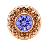 Round Elegance - 14K Gold Threadless/Threaded - piercing-zone.com