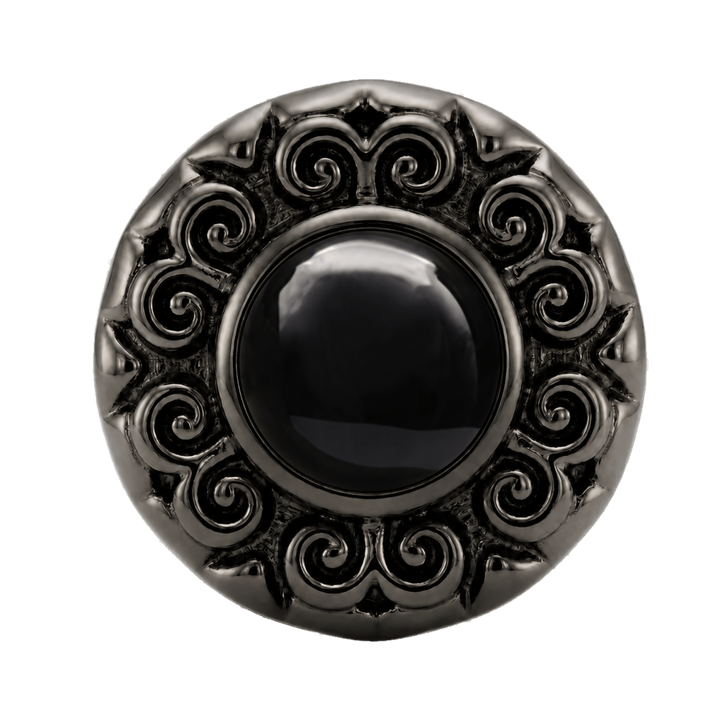Round Elegance - 14K Gold Threadless/Threaded - piercing-zone.com
