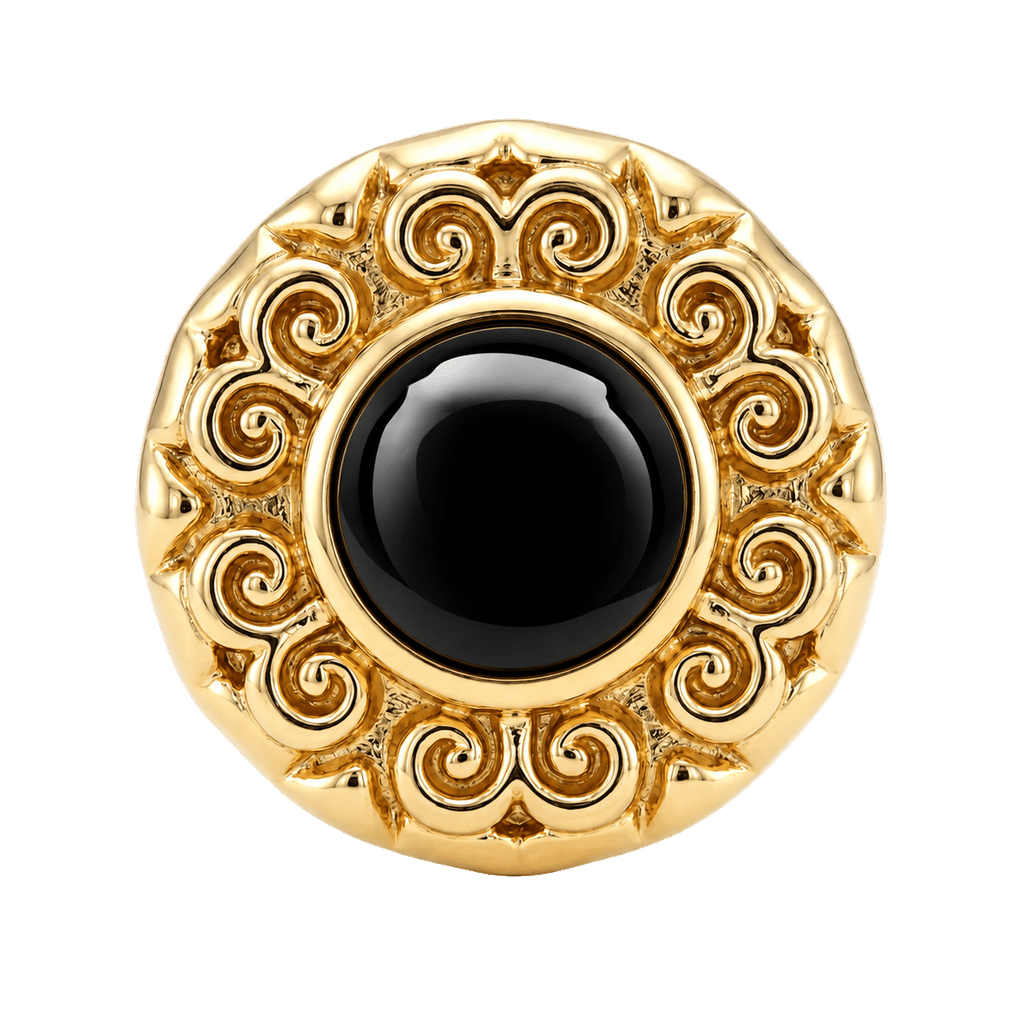 Round Elegance - 14K Gold Threadless/Threaded - piercing-zone.com