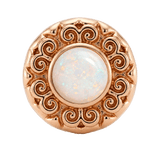 Round Elegance - 14K Gold Threadless/Threaded - piercing-zone.com
