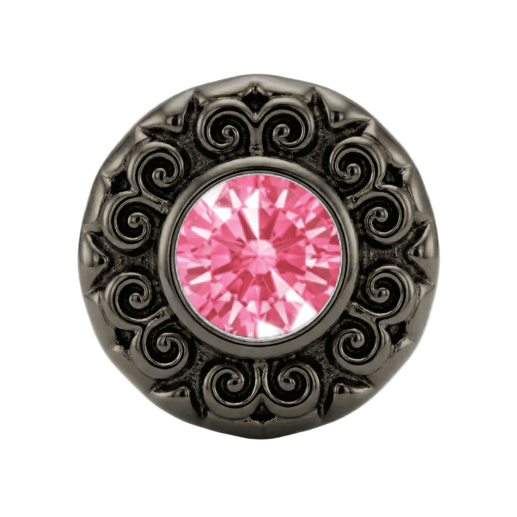 Round Elegance - 14K Gold Threadless/Threaded - piercing-zone.com