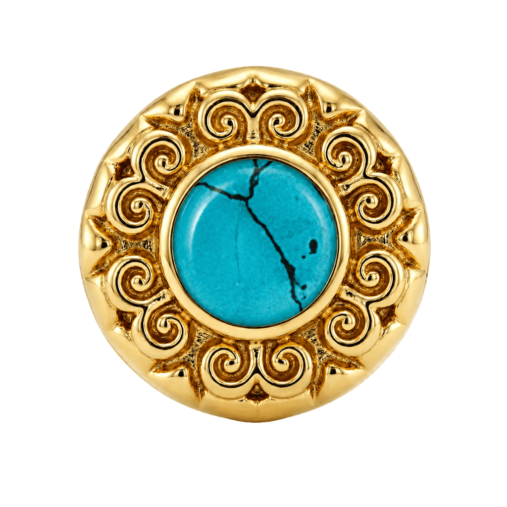 Round Elegance - 14K Gold Threadless/Threaded - piercing-zone.com