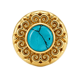Round Elegance - 14K Gold Threadless/Threaded - piercing-zone.com