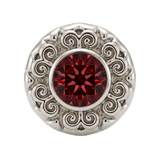 Round Elegance - 14K Gold Threadless/Threaded - piercing-zone.com