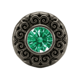 Round Elegance - 14K Gold Threadless/Threaded - piercing-zone.com