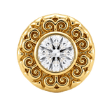 Round Elegance - 14K Gold Threadless/Threaded - piercing-zone.com