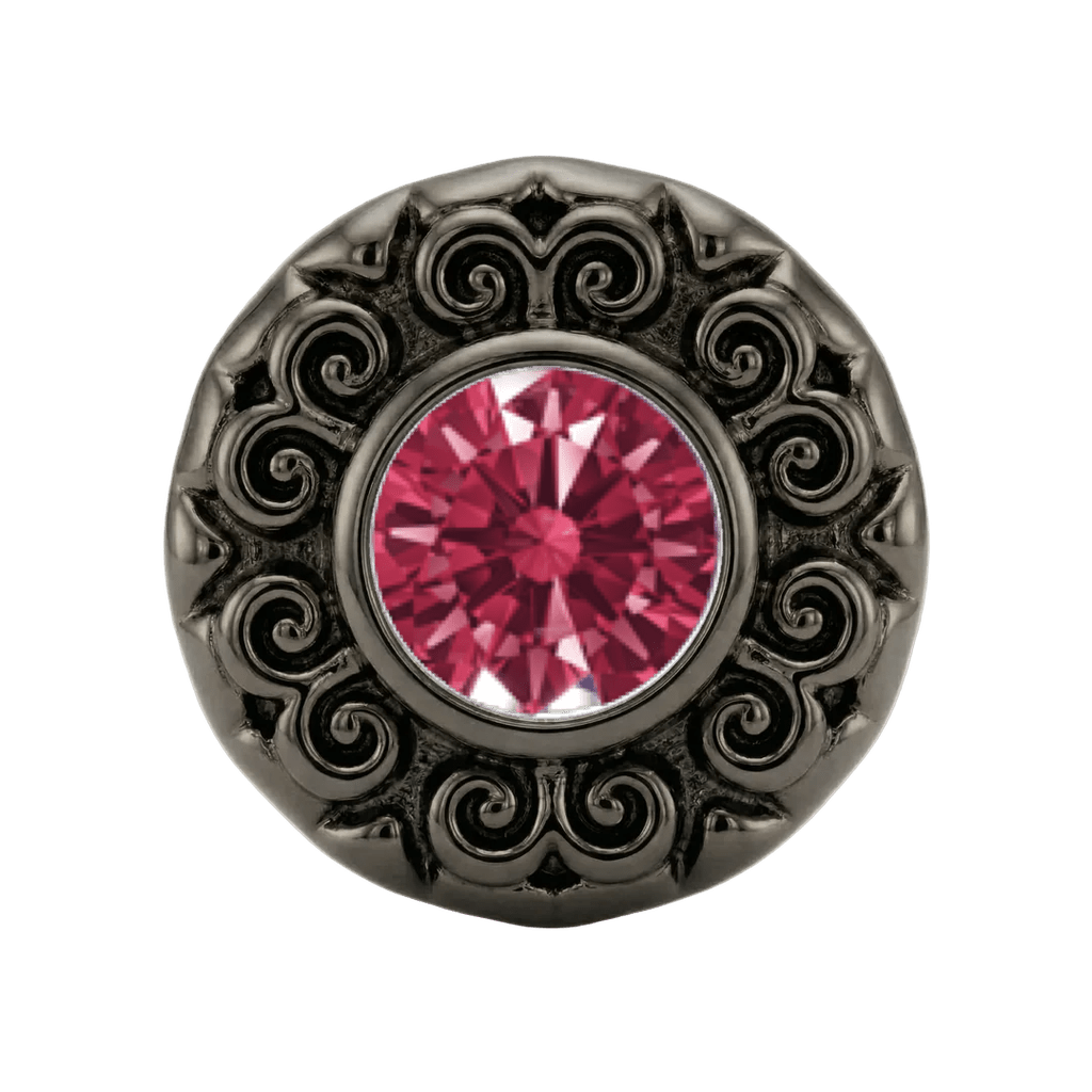 Round Elegance - 14K Gold Threadless/Threaded - piercing-zone.com