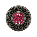 Round Elegance - 14K Gold Threadless/Threaded - piercing-zone.com