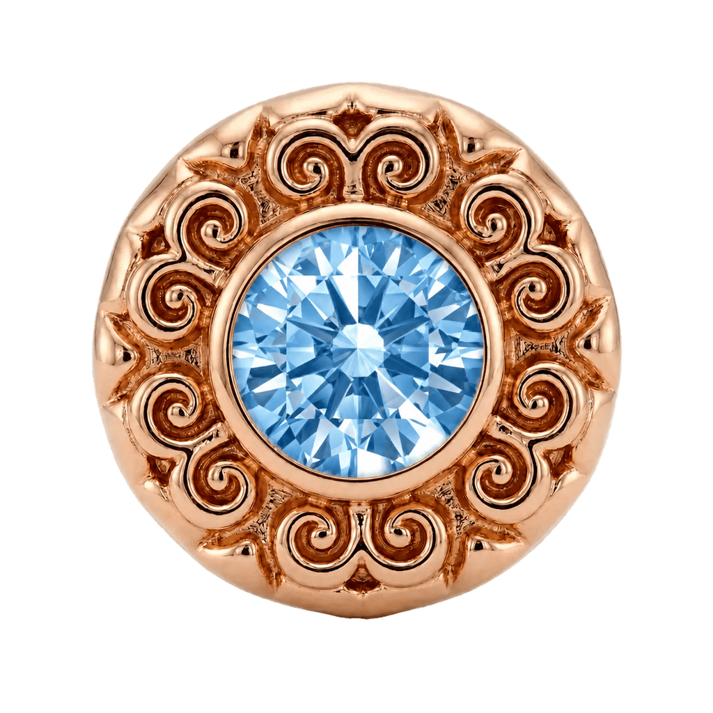 Round Elegance - 14K Gold Threadless/Threaded - piercing-zone.com