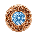 Round Elegance - 14K Gold Threadless/Threaded - piercing-zone.com