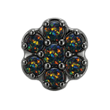Rounded Flower - 14K Gold Threadless/Threaded - piercing-zone.com