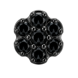 Rounded Flower - 14K Gold Threadless/Threaded - piercing-zone.com