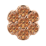 Rounded Flower - 14K Gold Threadless/Threaded - piercing-zone.com