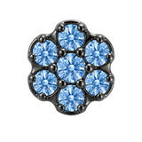 Rounded Flower - 14K Gold Threadless/Threaded - piercing-zone.com
