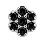 Rounded Flower - 14K Gold Threadless/Threaded - piercing-zone.com