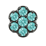 Rounded Flower - 14K Gold Threadless/Threaded - piercing-zone.com