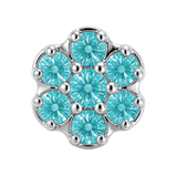 Rounded Flower - 14K Gold Threadless/Threaded - piercing-zone.com