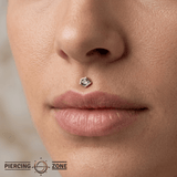 Route – Amethyst – 14K Gold Threadless End - piercing - zone.com