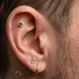 Route – Amethyst – 14K Gold Threadless End - piercing - zone.com