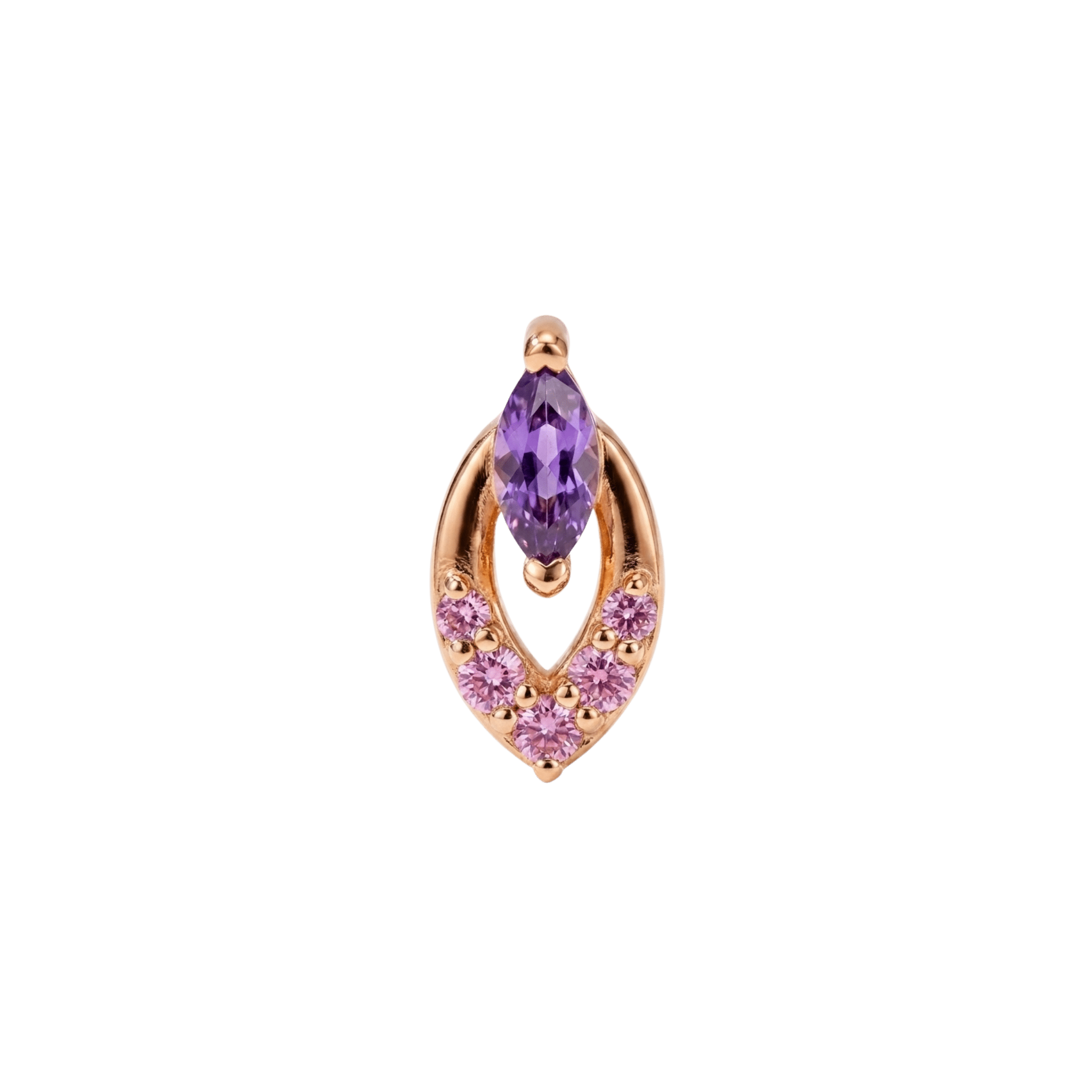 Ruin – 14K Gold Threadless/Threaded End - piercing-zone.com
