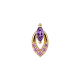 Ruin – 14K Gold Threadless/Threaded End - piercing-zone.com