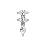 Ruth – 14K/18K Gold Triple Marquise Threadless End