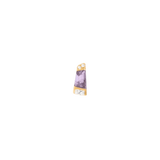 Saboteur – Amethyst – 14K Gold Threadless End - piercing - zone.com