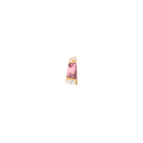 Saboteur – Pink Tourmaline – 14K Gold Threadless End - piercing - zone.com