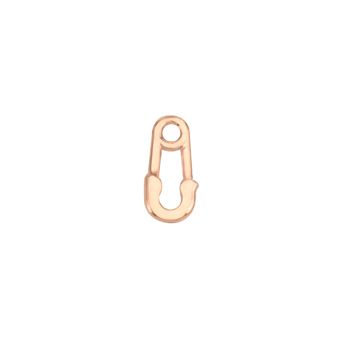 Safety Pin – 14K Gold Threadless End - piercing - zone.com