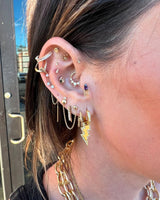 Elora Chains – 14K Gold & Swarovski CZ Dangle Threadless End