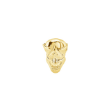 Samurai Mask – 14K Gold Threadless & Threaded End - piercing - zone.com