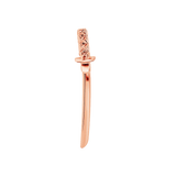 Samurai Sword – 14K Gold Threadless & Threaded End - piercing - zone.com