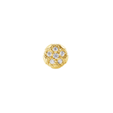 Sand Dollar – 14K Gold Threadless/Threaded End - piercing - zone.com