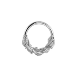 Sandblasted Thorns Seamless Ring – 14K Gold Textured Design - piercing - zone.com